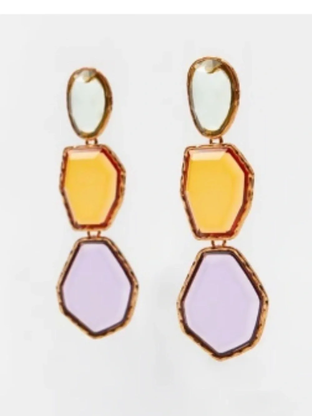 Zara resin earrings